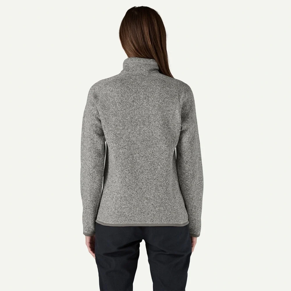 Patagonia Women's Better Sweater Fleece Gray Quarter-Zip Pullover Size M - Picture 4 of 15